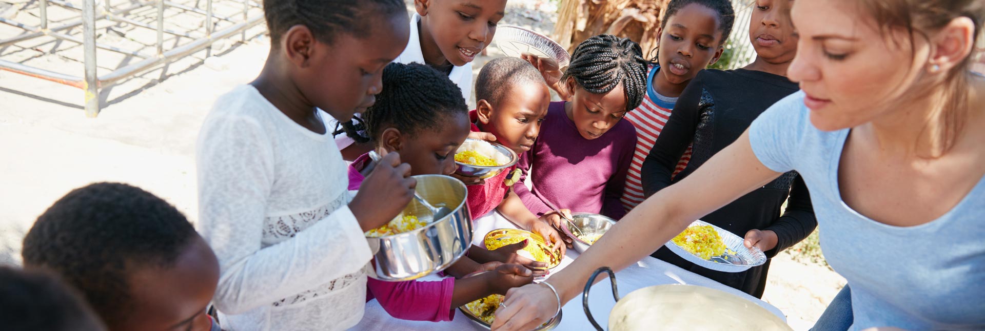 volunteer helping others